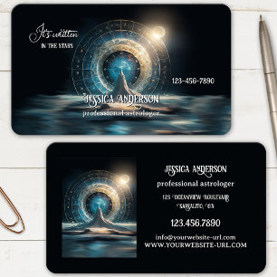 Magical Celestial Horoscope Astrologer  Business Card