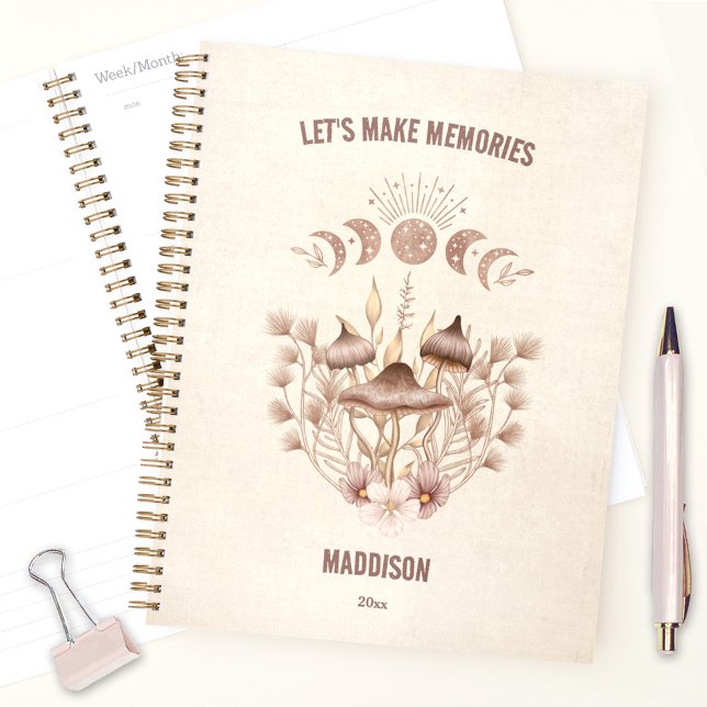 Magical Celestial Mushroom Fungi Moon Boho Planner (Magical Celestial Mushroom Fungi Moon Boho Planner)