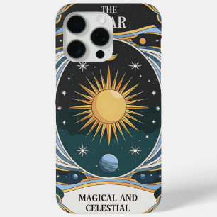 Magical Celestial Star and Cosmic Moon Design iPhone 15 Pro Max Case