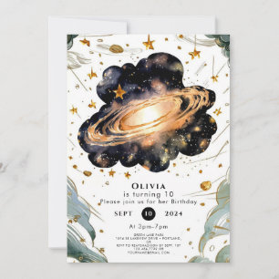 Magical Children Space Birthday Invitation