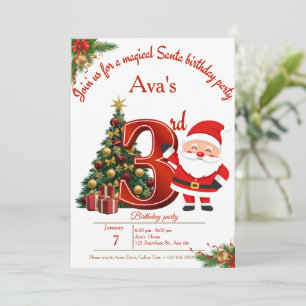 Magical Christmas Birthday Card for Girls