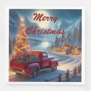 Magical Christmas Eve Delivery Napkin