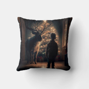 Magical Christmas eve  throw pillow