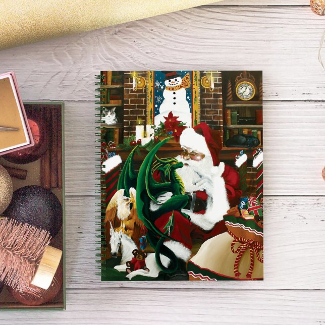 Magical Christmas Fantasy Santa Dragon Yule Cosy Notebook (Creator Uploaded)