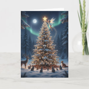 Magical Christmas Forest - Christmas greeting Card