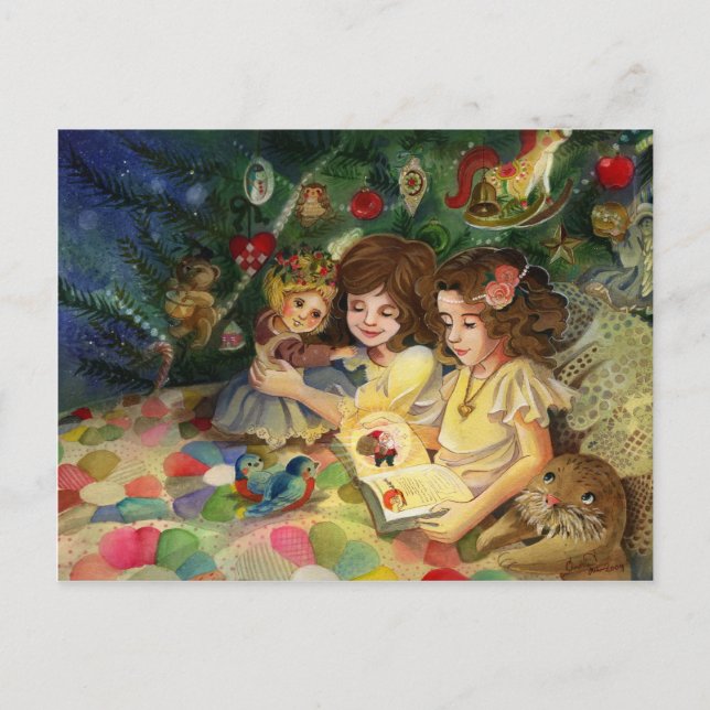 Magical Christmas Holiday Postcard (Front)