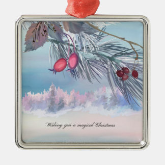 Magical Christmas Metal Ornament