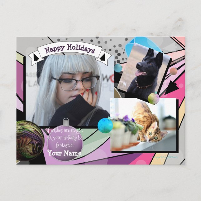 Magical Christmas Postcard by HAMbWG (Front)