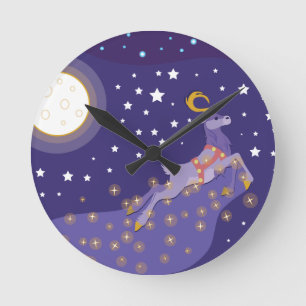 Magical Christmas Round Clock