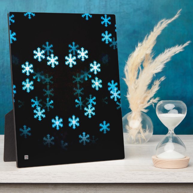 Magical Christmas Snowflakes Plaque (Side)