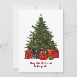 Magical Christmas Tree Holiday Card