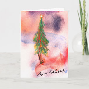 Magical Christmas Tree Holy Night card love