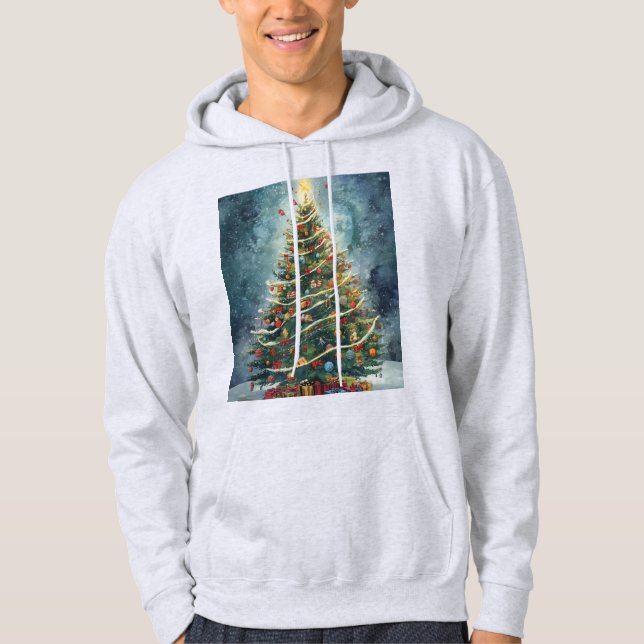 Magical Christmas Tree with Gifts Hoodie (Front)