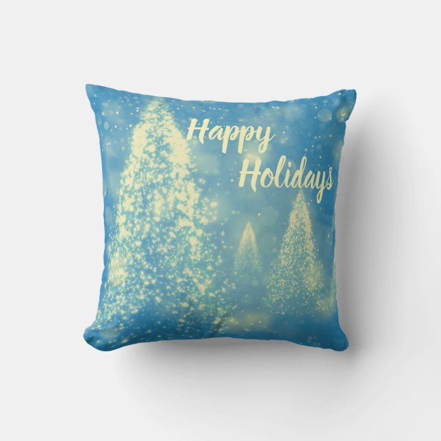 Magical Christmas Trees Cushion (Front)