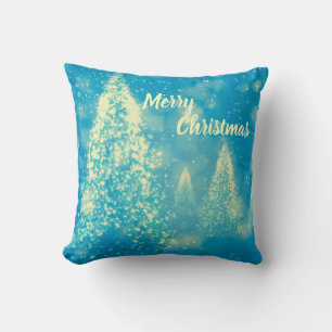 Magical Christmas Trees Merry Christmas Cushion