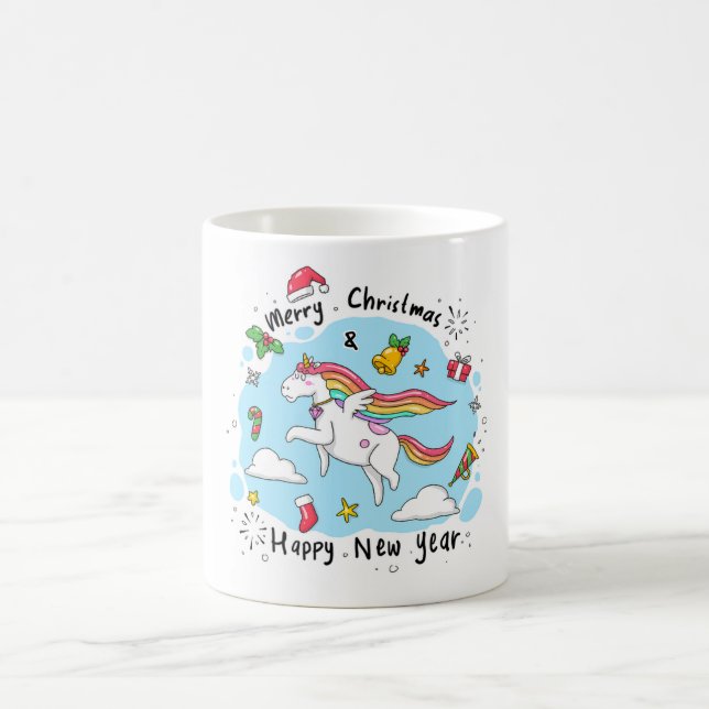 Magical Christmas Unicorn Mug (Center)