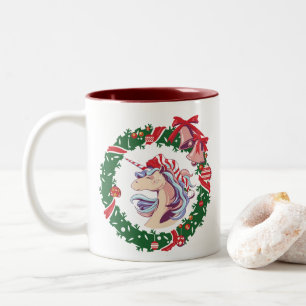 Magical Christmas Unicorn       Two-Tone Coffee Mug