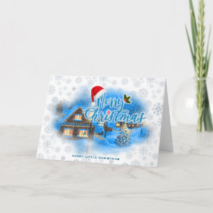 Magical Christmas Village Holiday Card