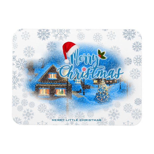Magical Christmas Village Magnet (Horizontal)