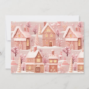 Magical Christmas Village Personalised Holiday Card