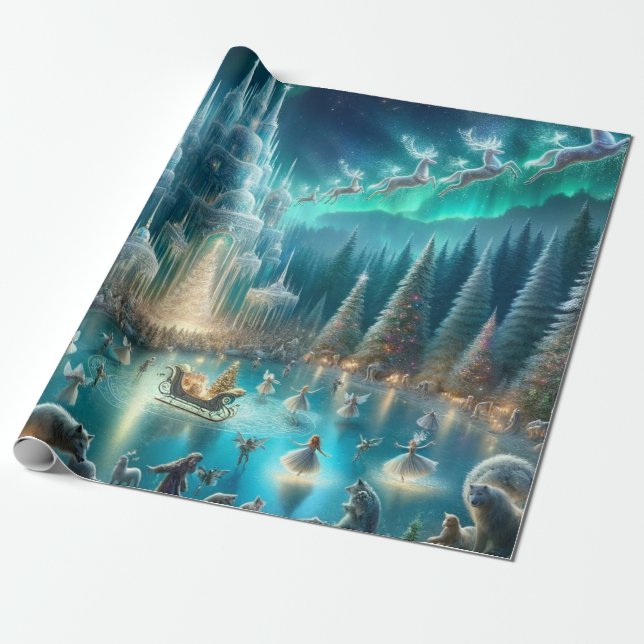Magical Christmas  Wrapping Paper (Unrolled)
