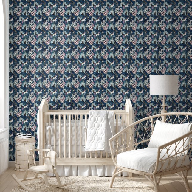 Magical Circus Elephants/Unicorns Wallpaper (Kids)
