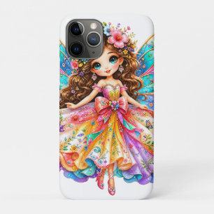 Magical Colourful Fairy Digital Clipart - Cute Fan iPhone 11 Pro Case