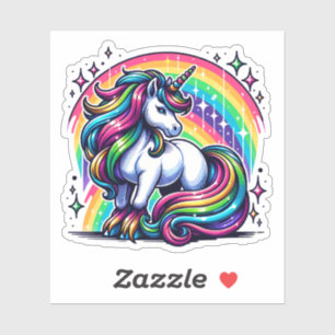 Magical Colourful Unicorn and Rainbow Sparkles