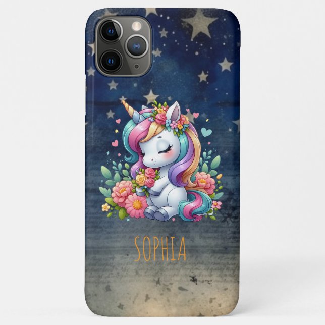 Magical Colourful Unicorn Girly Birthday Gift Case-Mate iPhone Case (Back)
