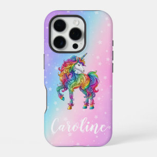 Magical colourful unicorn  iPhone 16 pro case