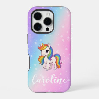 Magical colourful unicorn iPhone 16 pro case