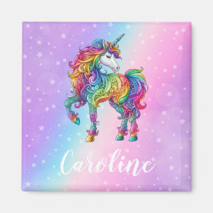 Magical colourful unicorn Magnet