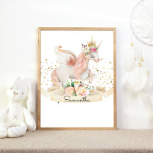 Magical Creature Princess Unicorn Girl Nursery 