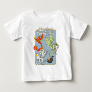 Magical Creatures Vintage Graphic Baby T-Shirt