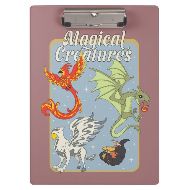 Magical Creatures Vintage Graphic Clipboard (Front)