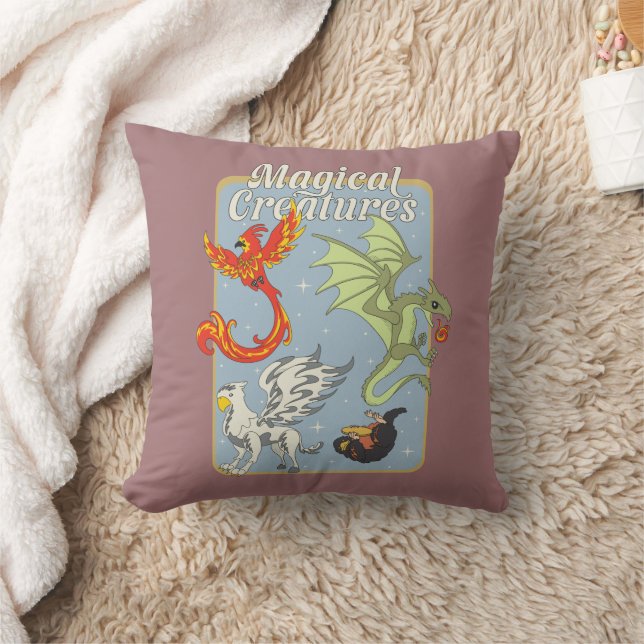 Magical Creatures Vintage Graphic Cushion (Blanket)