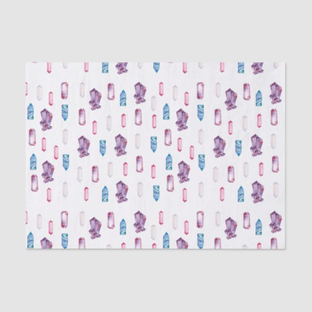 Magical Crystals Pattern Tissue Paper (Front)