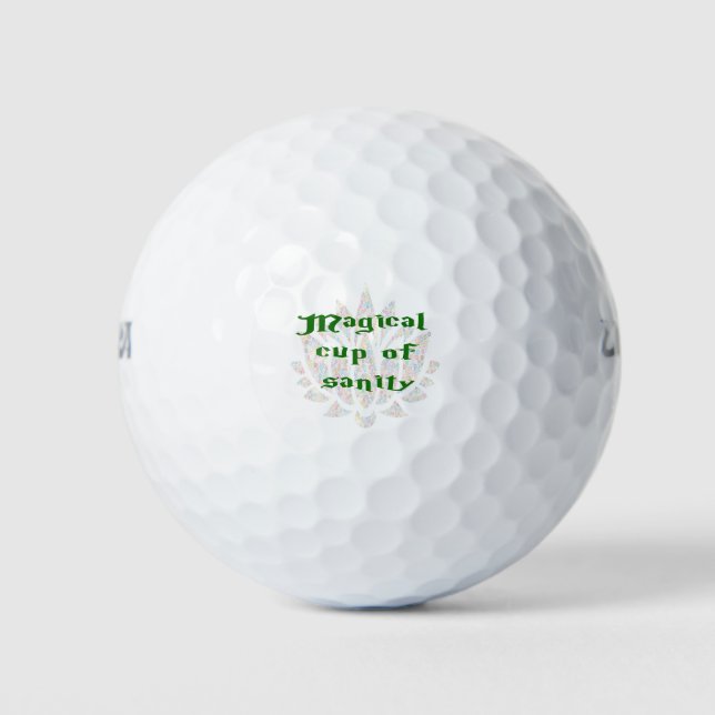 Magical Cup of Sanity Golf Balls (Front)