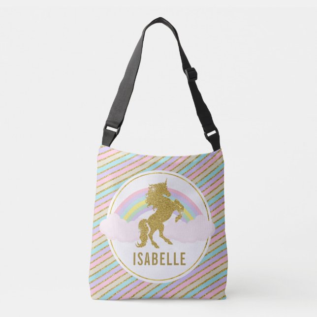 Magical Customisable Rainbow Unicorn Bag (Front)