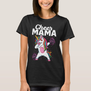 Magical Dabbing Unicorn Cheer Mum Cheerleading T-Shirt