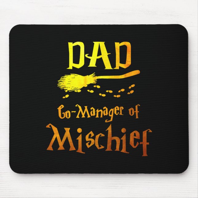 Magical Dad, Manager Of Mischief Birthday Family M Mouse Pad (Front)