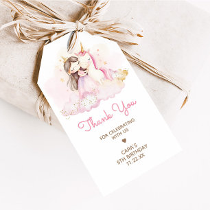 Magical Day Unicorn Birthday Party Favor Tags