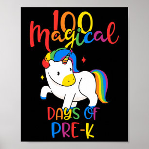 Magical Days Of Pre-k 100th Day Of School Teachers Poster