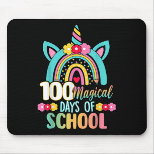 Magical Days Of School Unicorn Rainbow Teacher Stu Mouse Pad