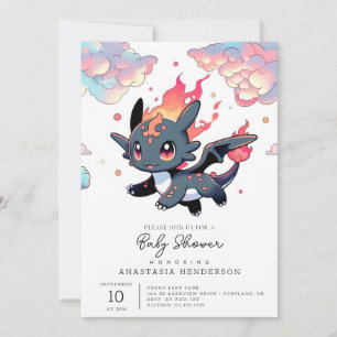 Magical Dragon Baby Shower Invitation
