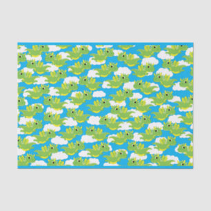 Magical Dragon Cute 1st Birthday Party Tissue Paper