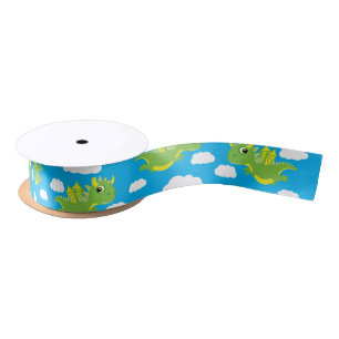 Magical Dragon Cute Ocean Animal Ribbon Satin Ribbon
