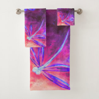 Magical Dragonfly Forest Bath Towel Set