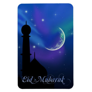Magical Eid Night Islamic Greeting Flexible Magnet