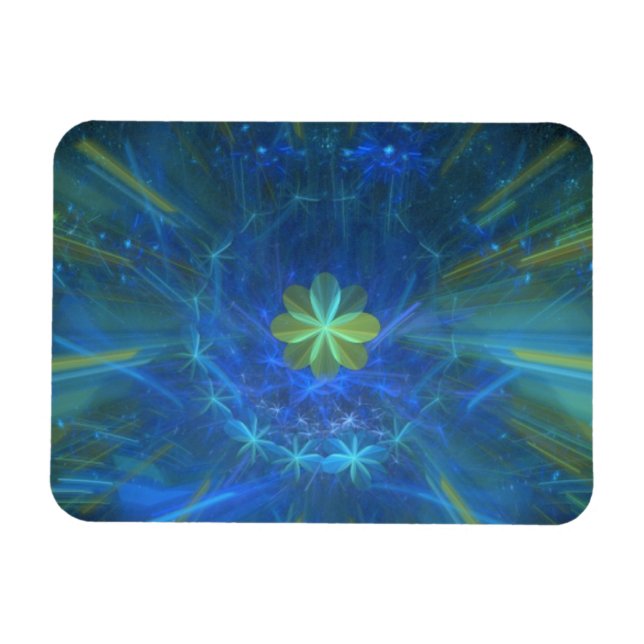 Magical Eight Leaf Clover Magnet (Horizontal)